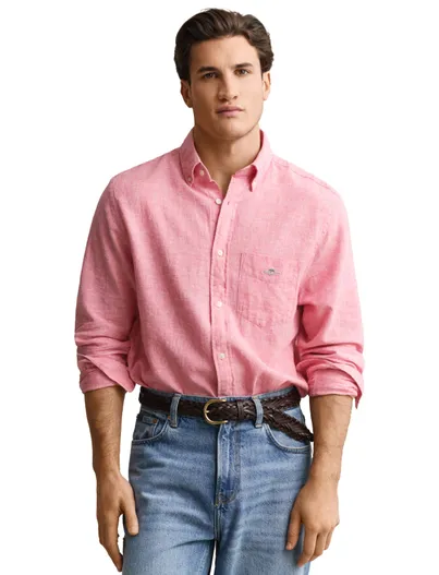Gant Roze gant overhemd linnen button down
