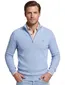 Gant trui half zip blauw structuur