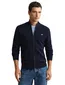 Donkerblauw Gant vest katoen normale fit