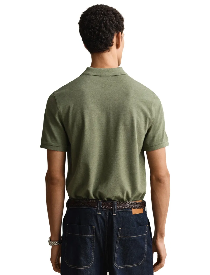 Gant polo groen 2-knoops