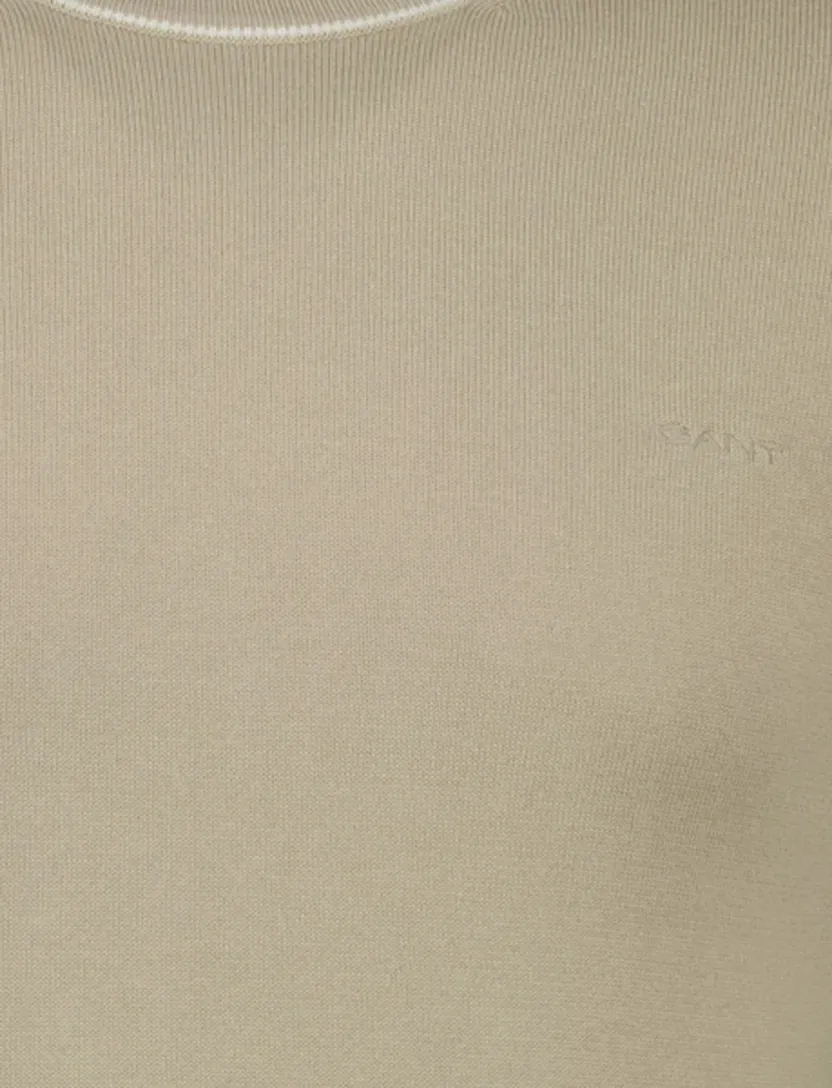 Beige T-shirt Gant gebreid