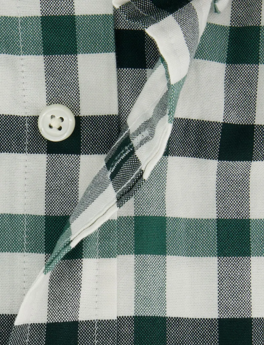 Gant overhemd groen geruit