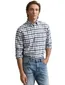 Gant overhemd blauw geruit