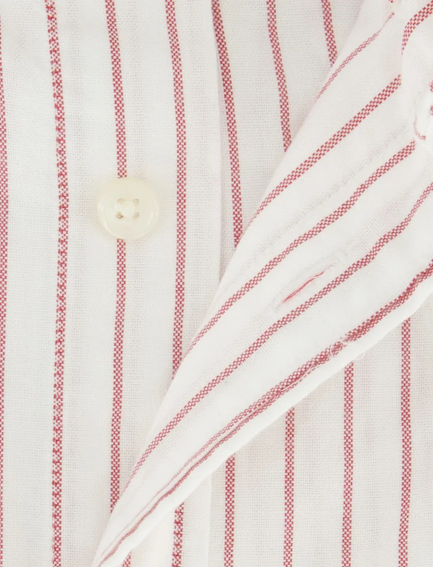 Wit Regular Fit Gant overhemd roze streep