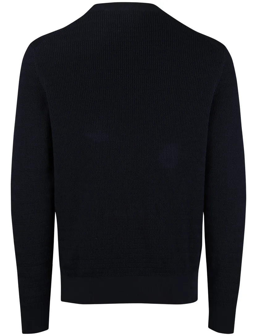 Gant trui navy lange mouw ronde hals
