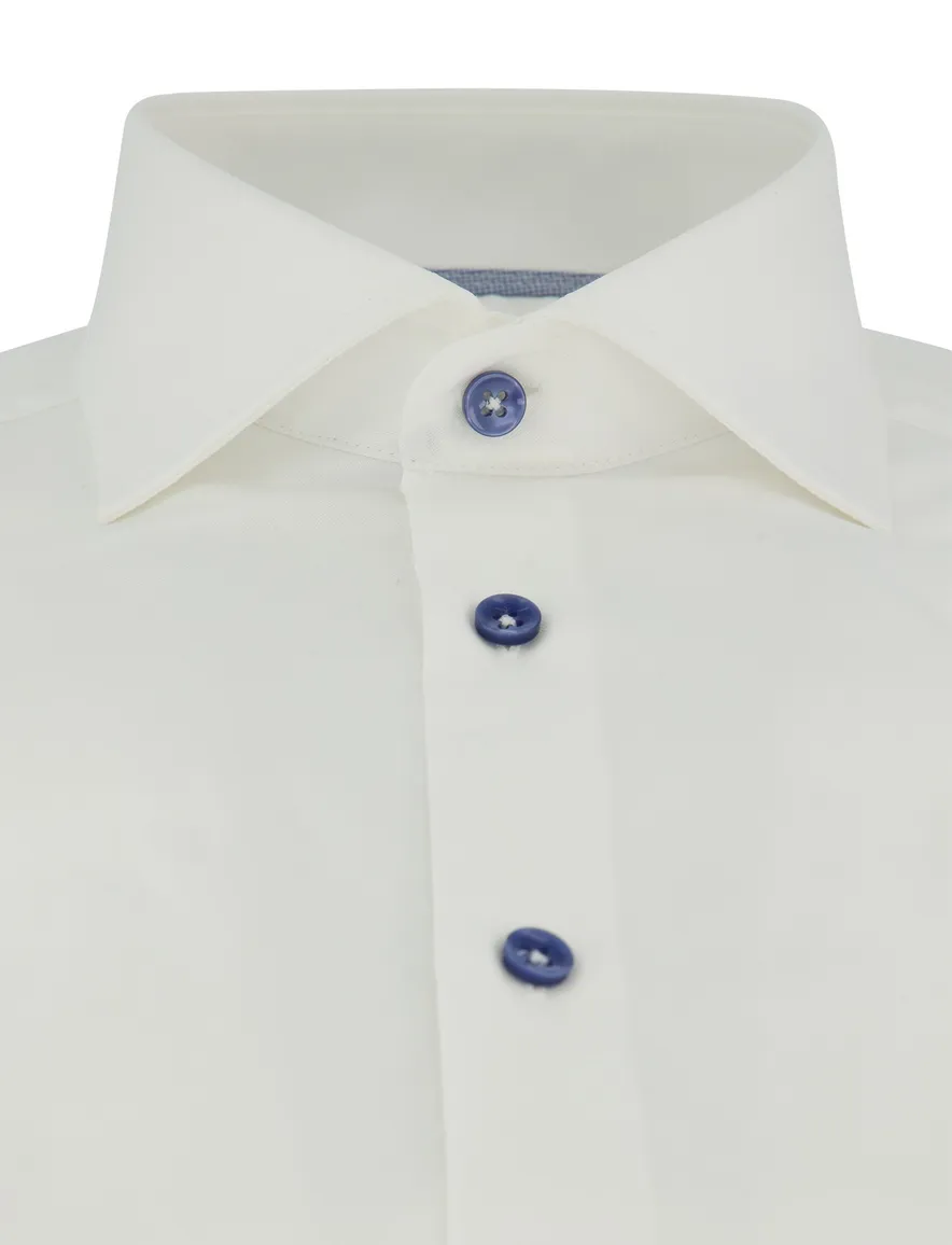 Ledub Shirt overhemd wit mouwlengte 7
