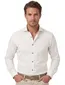 Mouwlengte 7 Ledub Slim Fit overhemd wit
