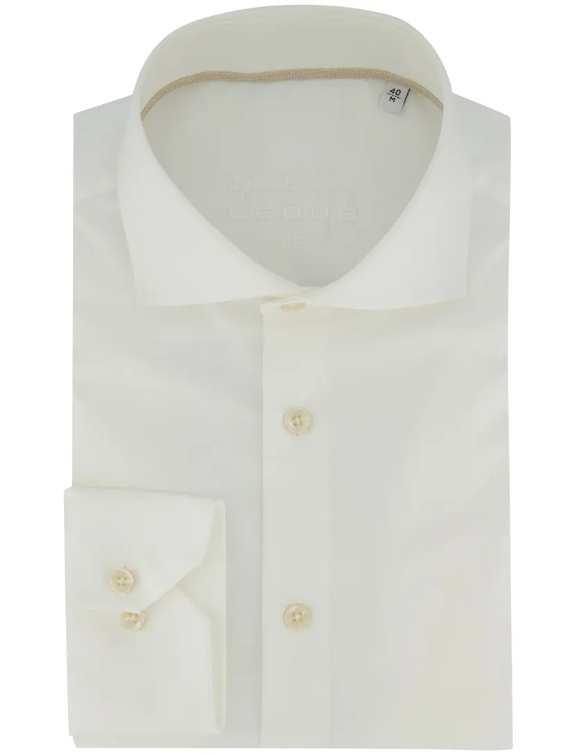 Slim Fit mouwlengte 7 overhemd wit