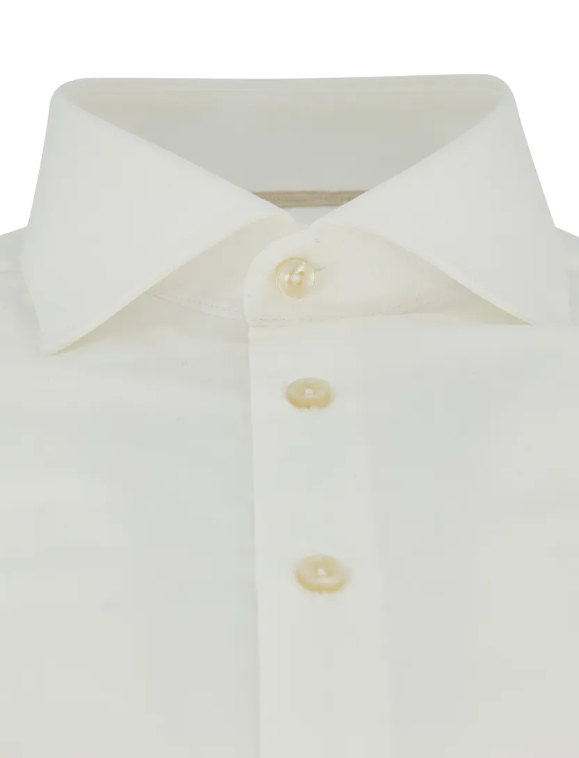 Slim Fit mouwlengte 7 overhemd wit