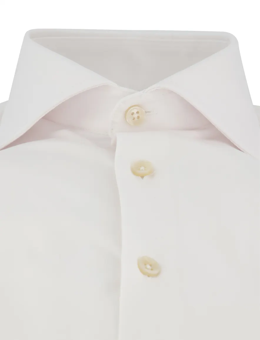 Ledub overhemd slim fit wit ml7