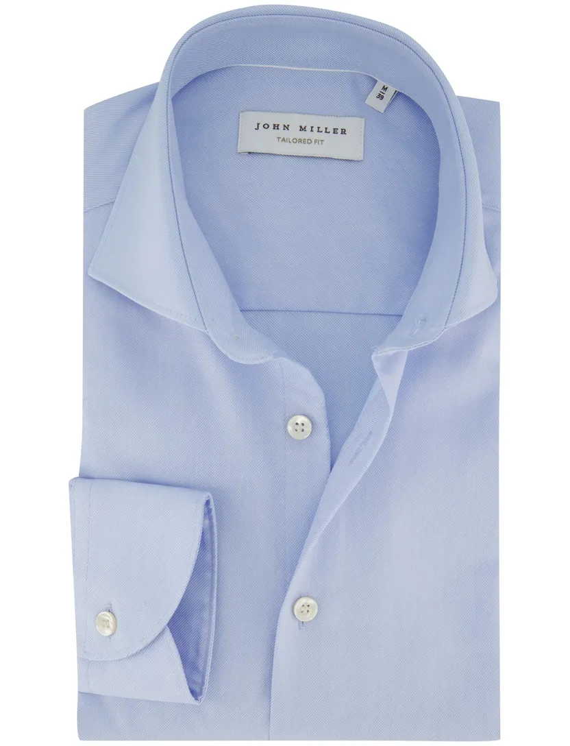 Overhemd John miller tailored fit lichtblauw
