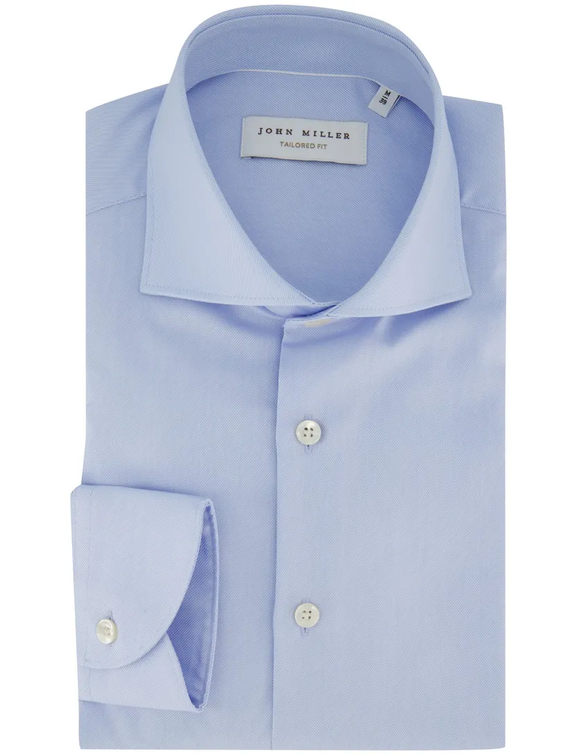 Overhemd John miller tailored fit lichtblauw