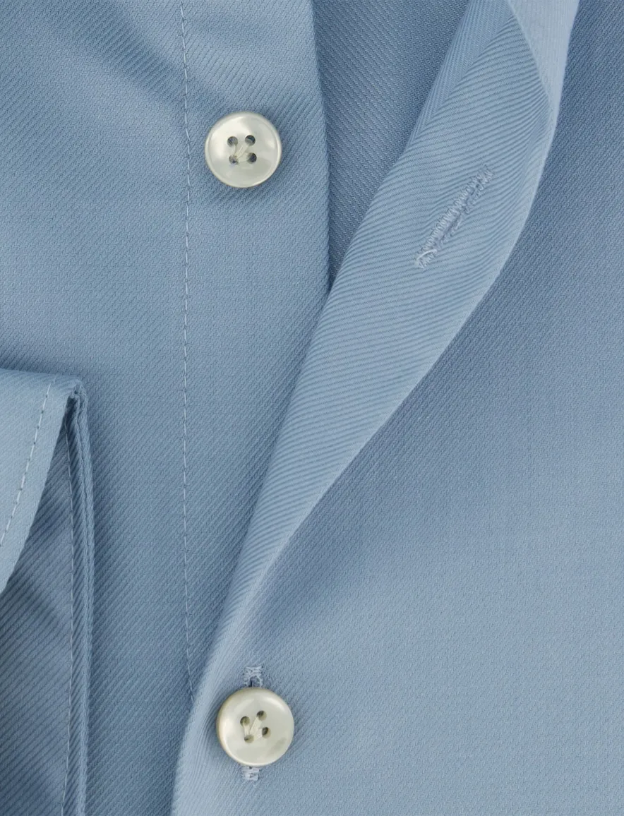 John Miller strijkvrij overhemd blauw mouwlengte 7