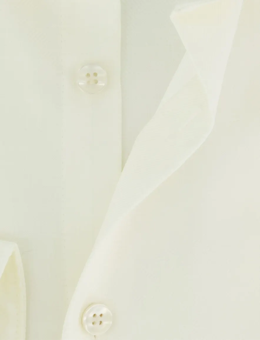 geel overhemd John Miller slim fit strijkvrij