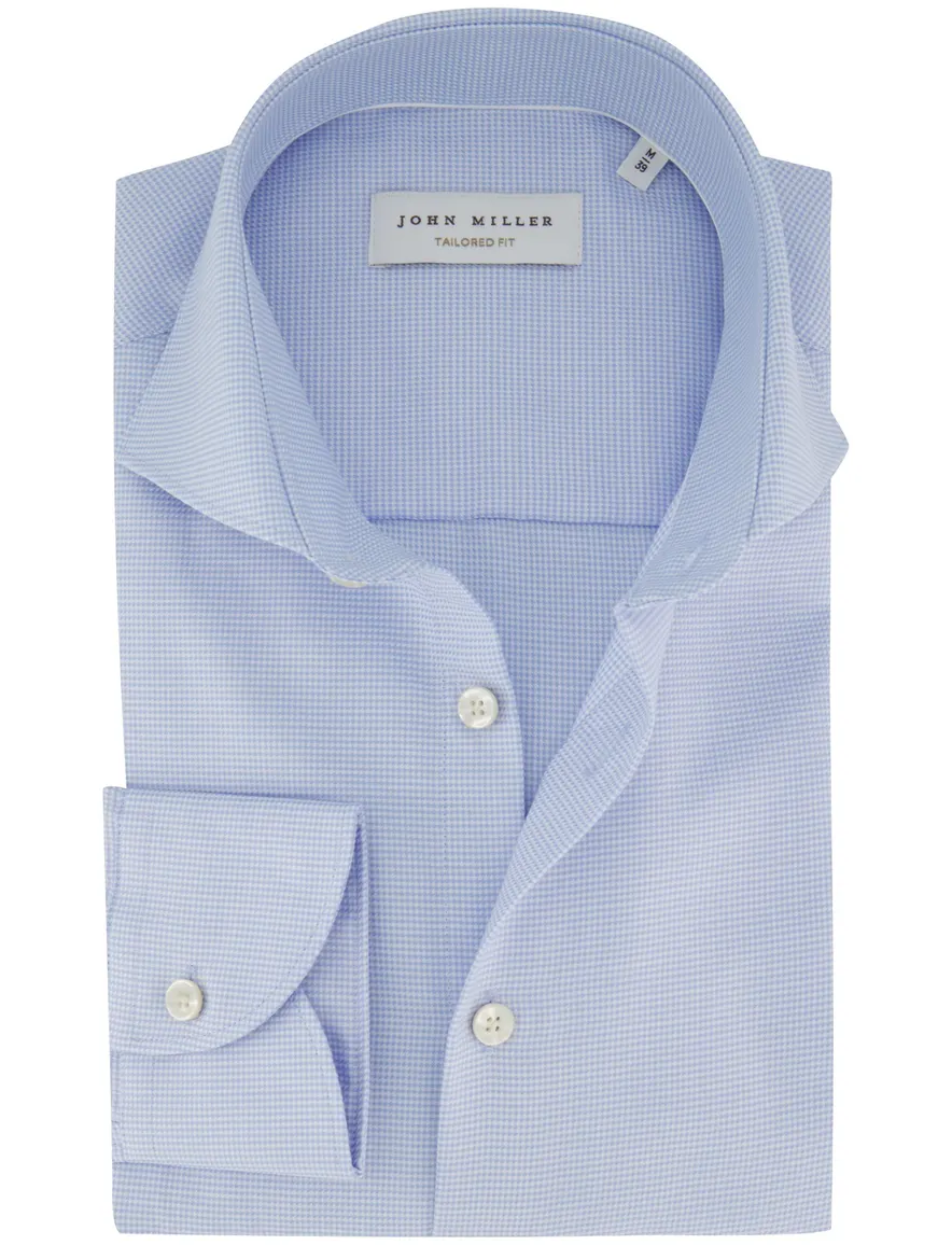 John Miller overhemd mouwlengte 7 blauw tailored
