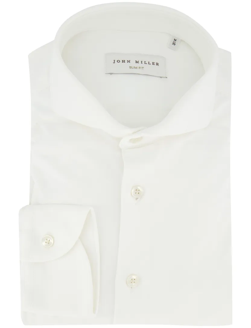 Overhemd wit slim fit John Miller ml7