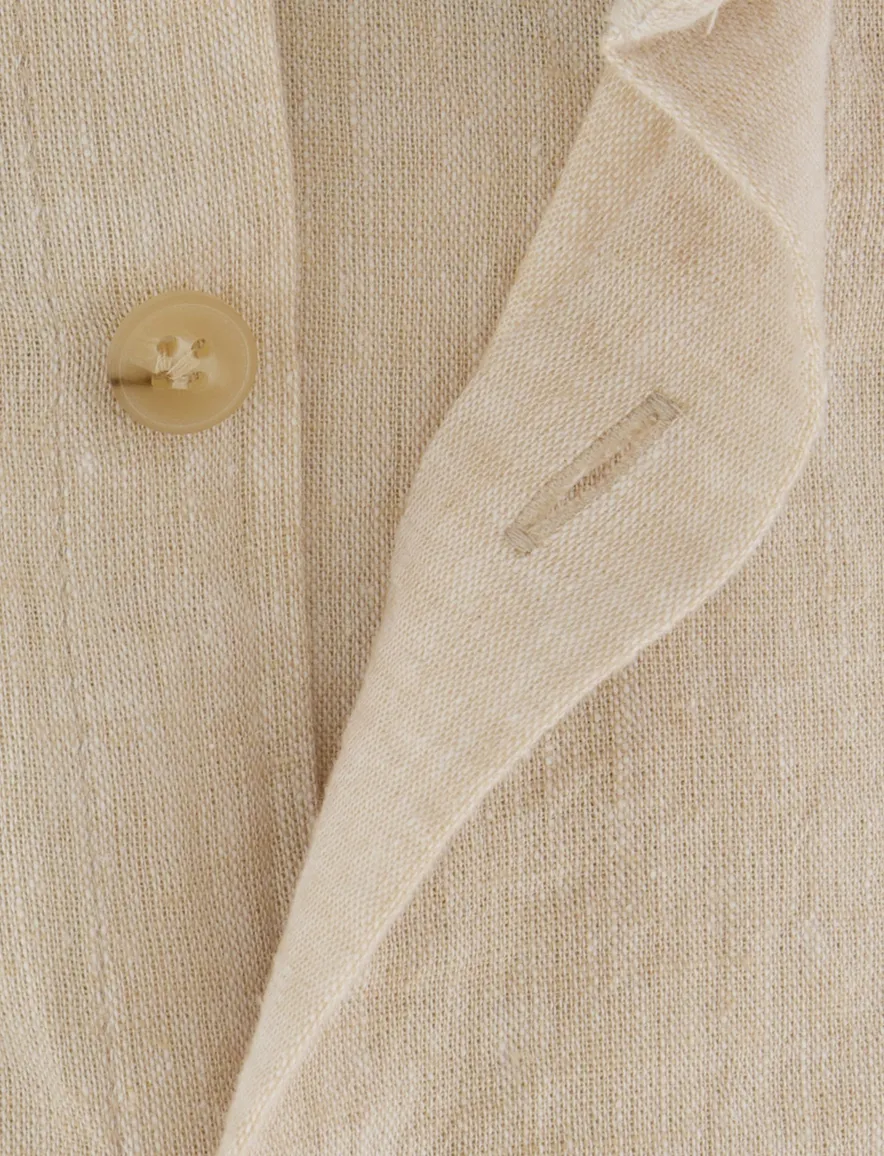 John Miller overhemd beige mouwlengte 7