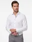Ledub overhemd Modern Fit wit wide spread met borstzak effen