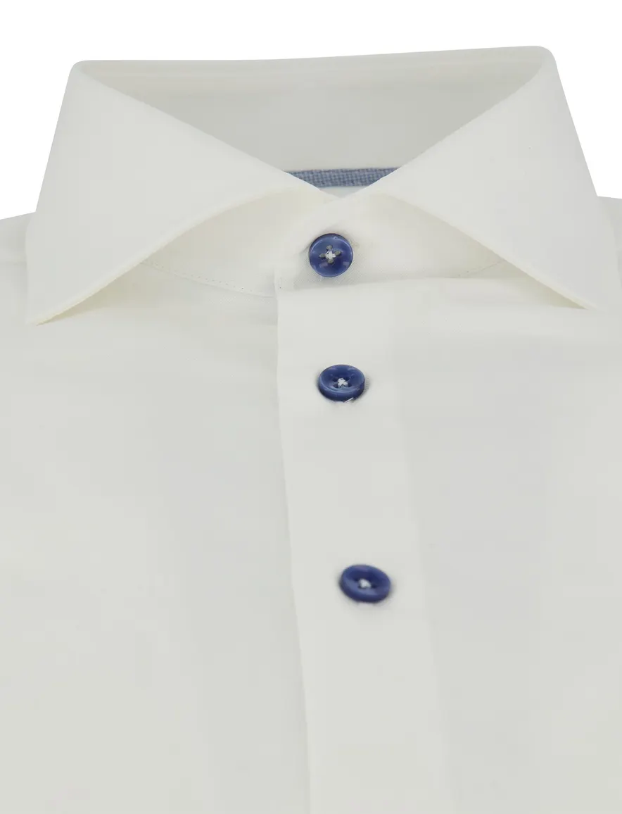 Ledub Overhemd Slim Fit donkere knoop