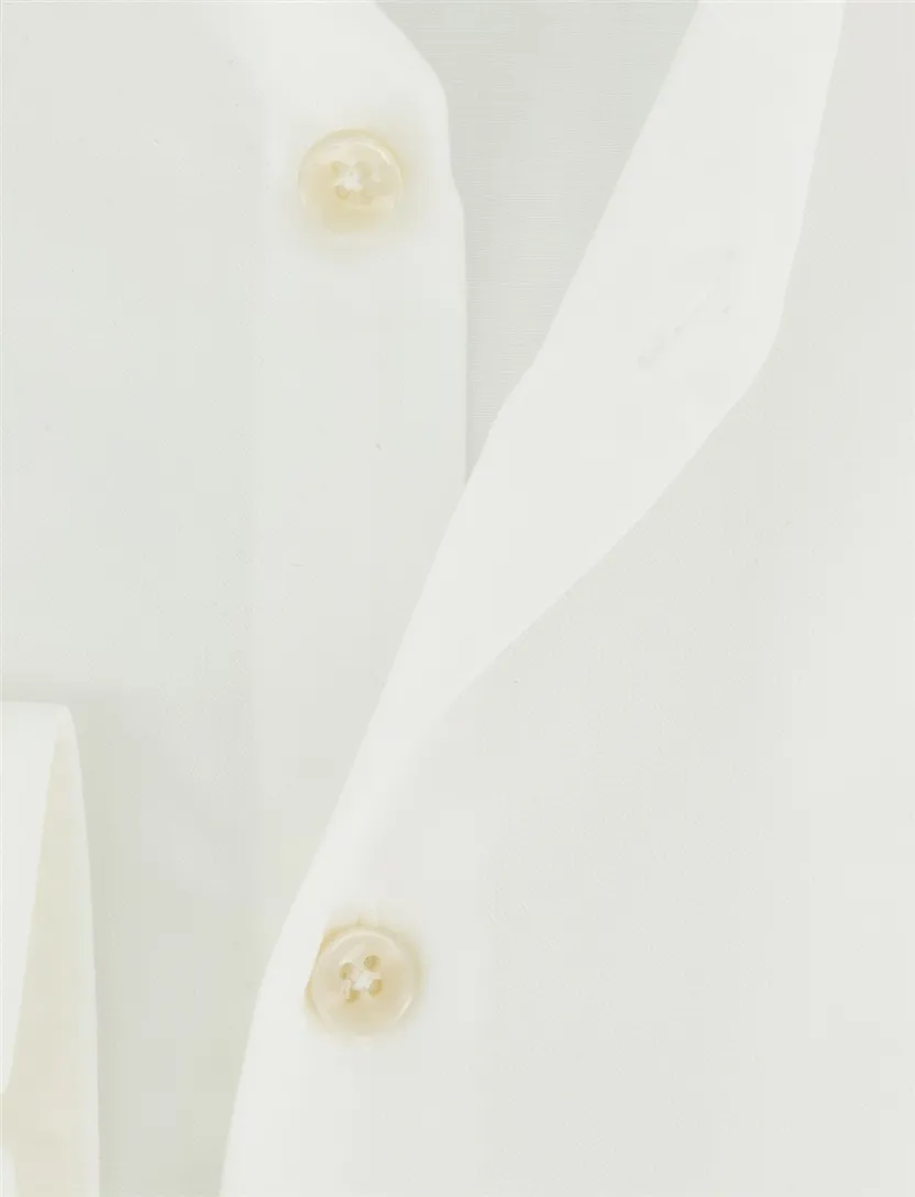 Witte overhemd Ledub Slim Fit effen strijkvrij