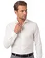 Ledub overhemd slim fit wit katoen