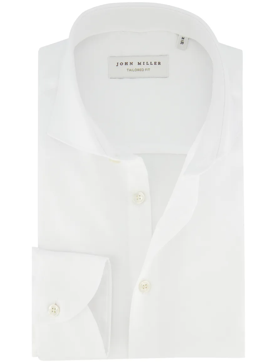 John Miller zakelijk overhemd Tailored Fit wit