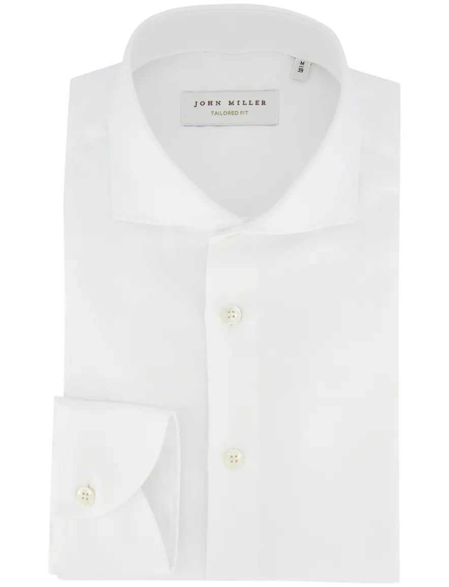 John Miller Tailored Fit overhemd wit
