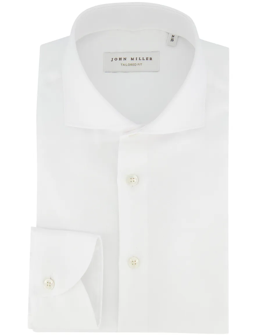 John Miller zakelijk overhemd Tailored Fit wit
