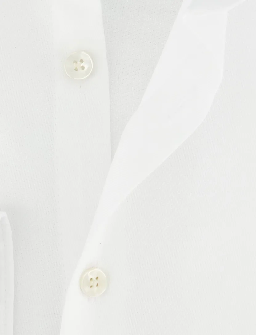 Strijkvrij overhemd John Miller Tailored Fit wit effen
