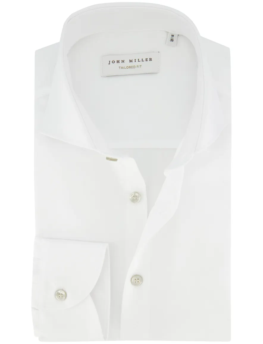 John Miller overhemd Tailored Fit wit