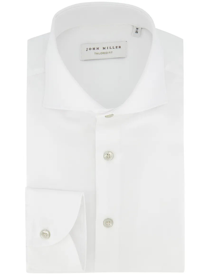 John Miller overhemd Tailored Fit wit