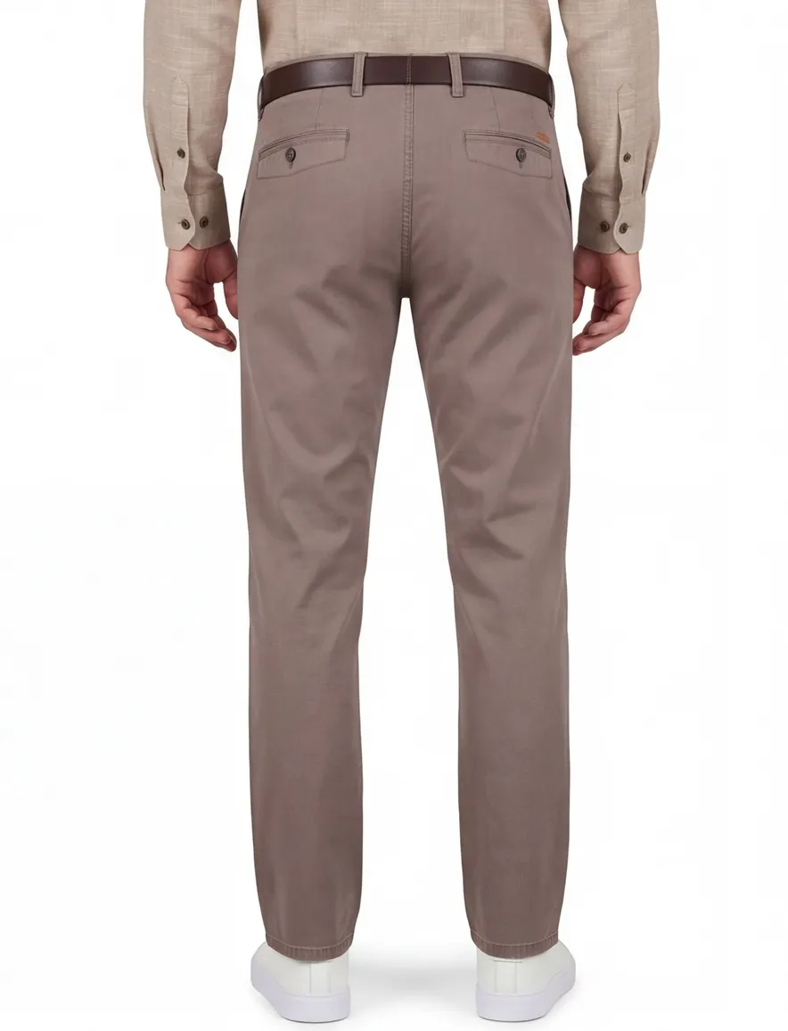 Bruin pantalon Gardeur flatfront model normale fit