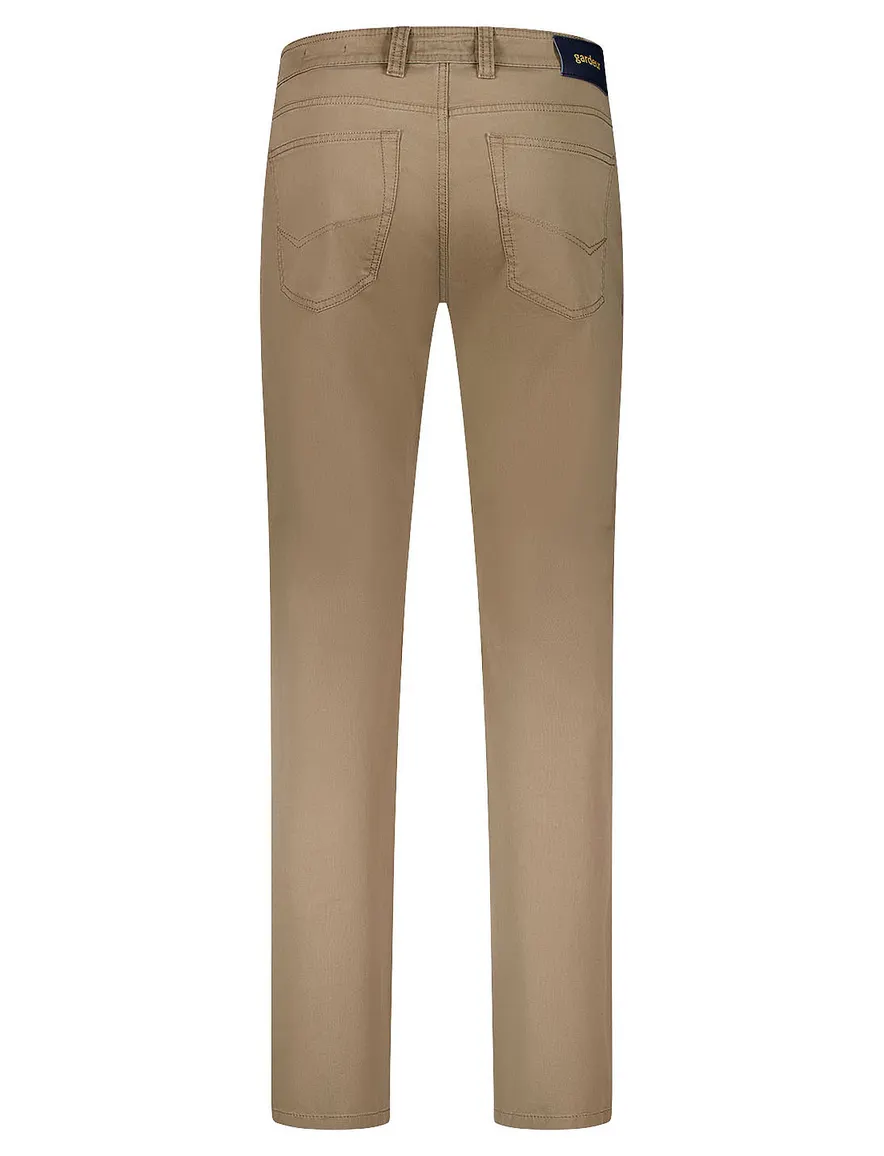 Gardeur broek 5-p bruin Modern Fit Bill effen