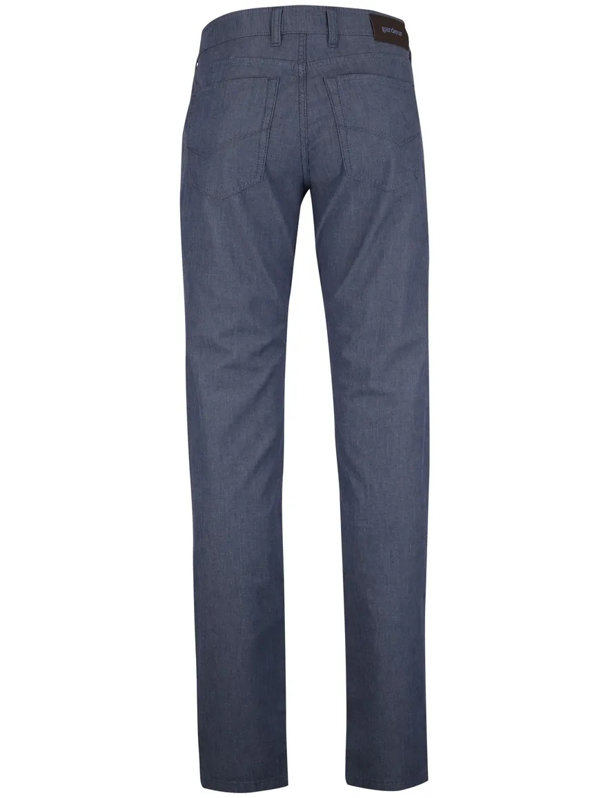 Gardeur pantalon modern fit blauw gemeleerd