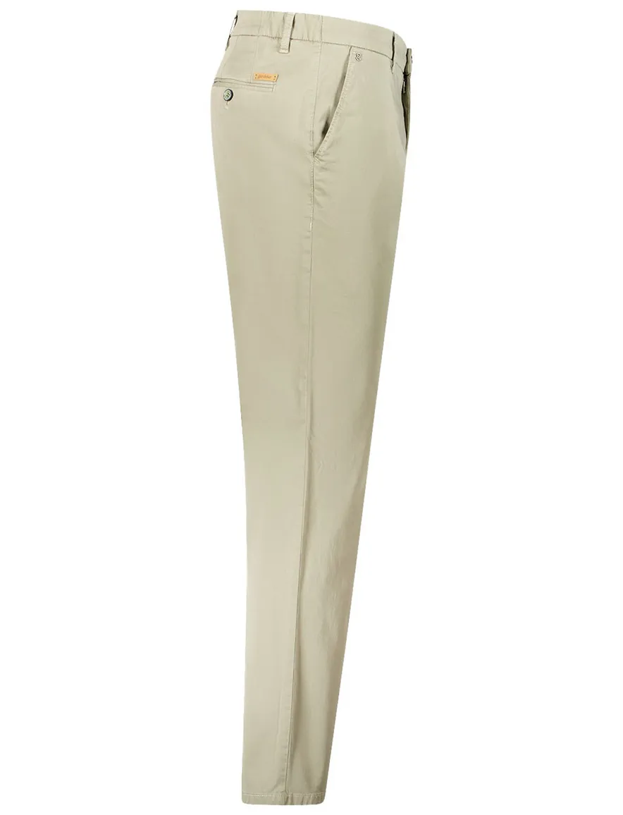 Gardeur pantalon flatfront khaki normale fit