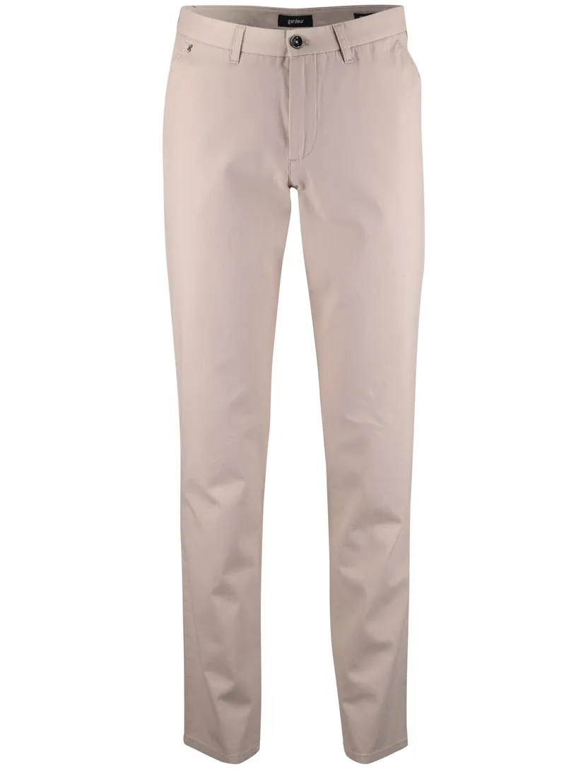 Pantalon Gardeur beige normale fit flatfront model