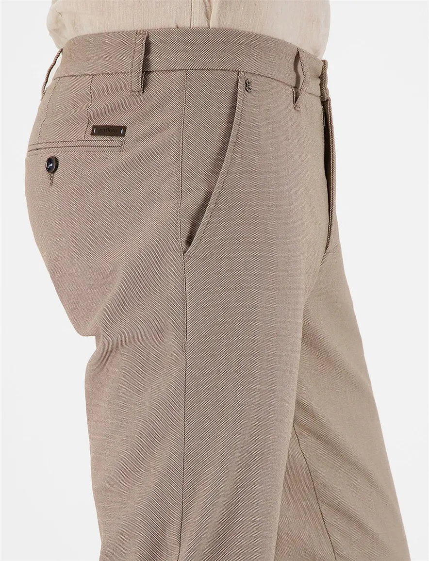Gardeur Pantalon katoen Bono beige Modern Fit