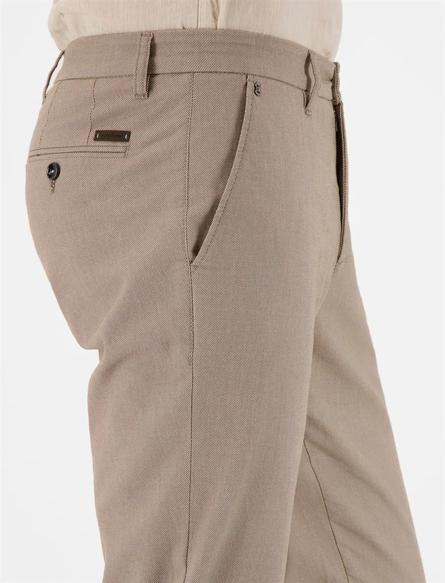 Pantalon bruin katoen Gardeur Modern Fit Bono