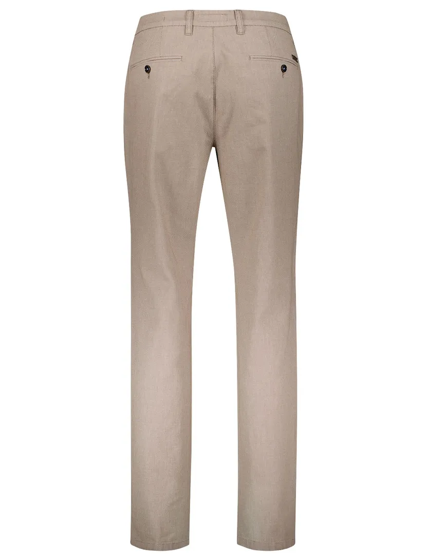 Bruine Pantalon Gardeur Modern Fit Bono katoen