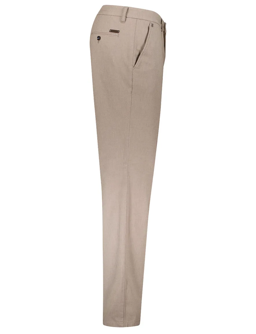 Pantalon bruin katoen Gardeur Modern Fit Bono