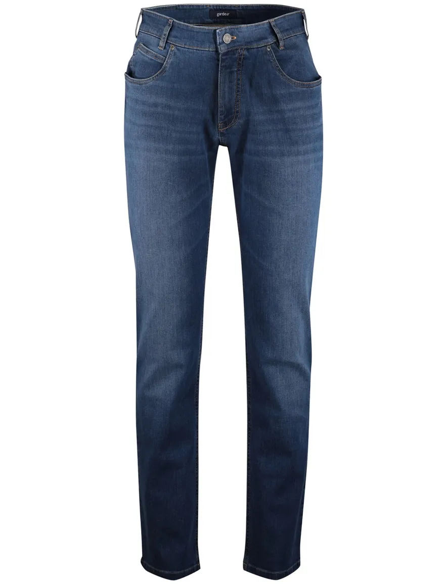 Gardeur jeans donkerblauw denim normale fit