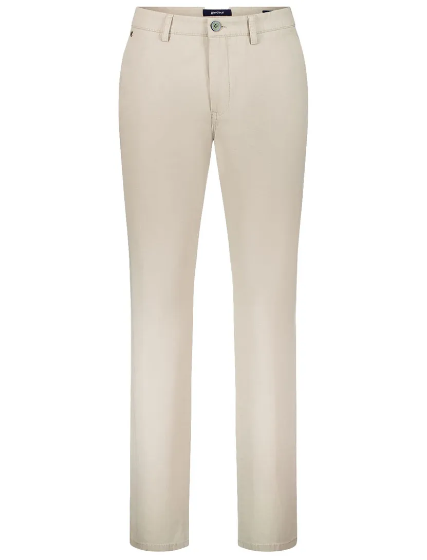 Pantalon flatfront model Gardeur Benito beige normale fit