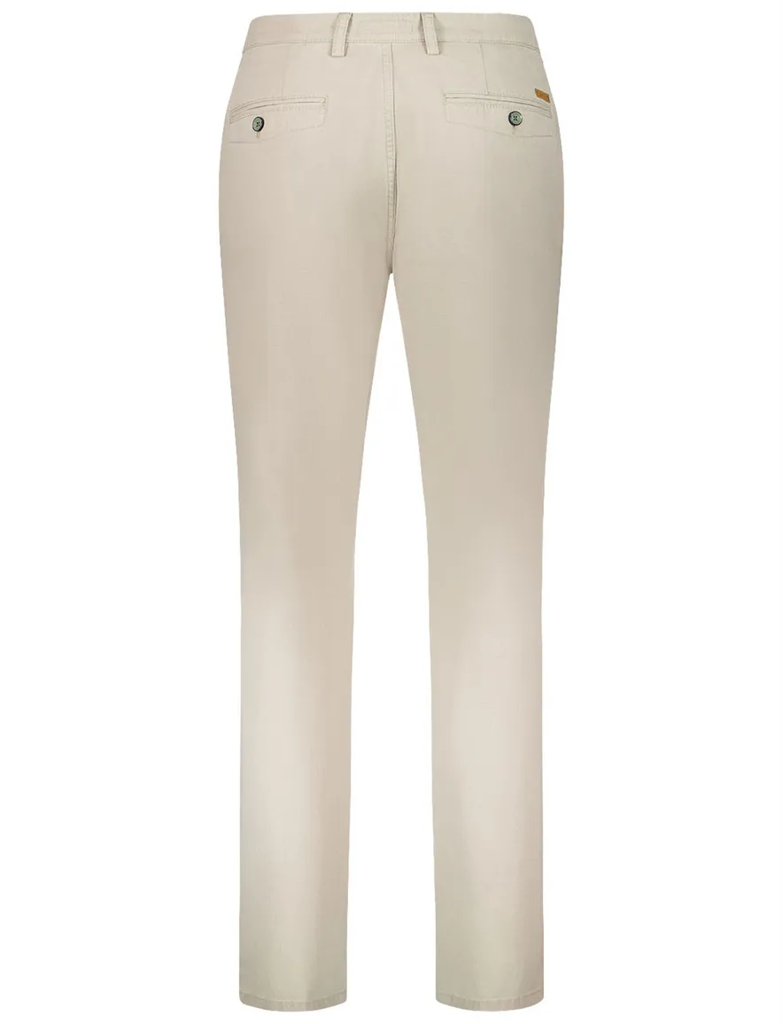 Gardeur broek beige katoen effen