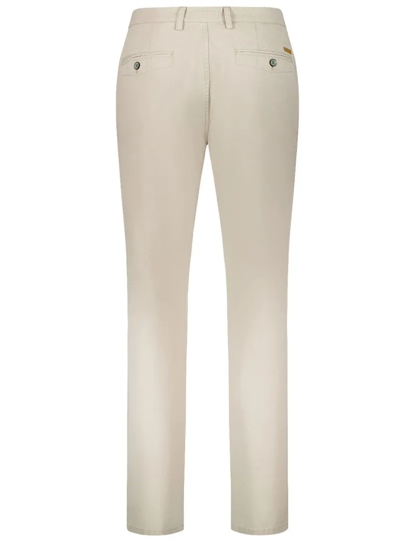 Pantalon flatfront model Gardeur Benito beige normale fit