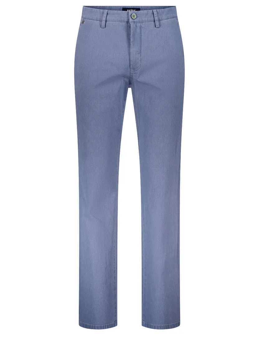 Blauwe pantalon Gardeur Modern Fit Benito katoen