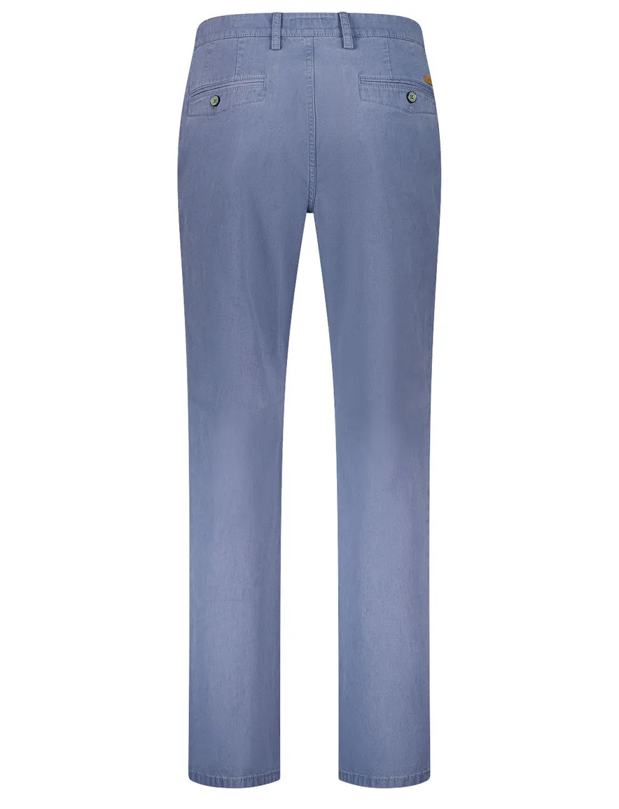 Pantalon blauw Gardeur Modern Fit Benito katoen