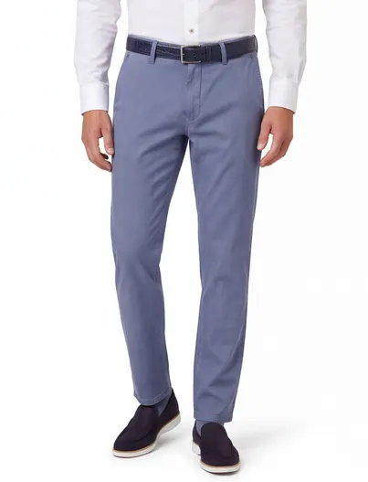 Gardeur Pantalon blauw Gardeur Modern Fit Benito katoen