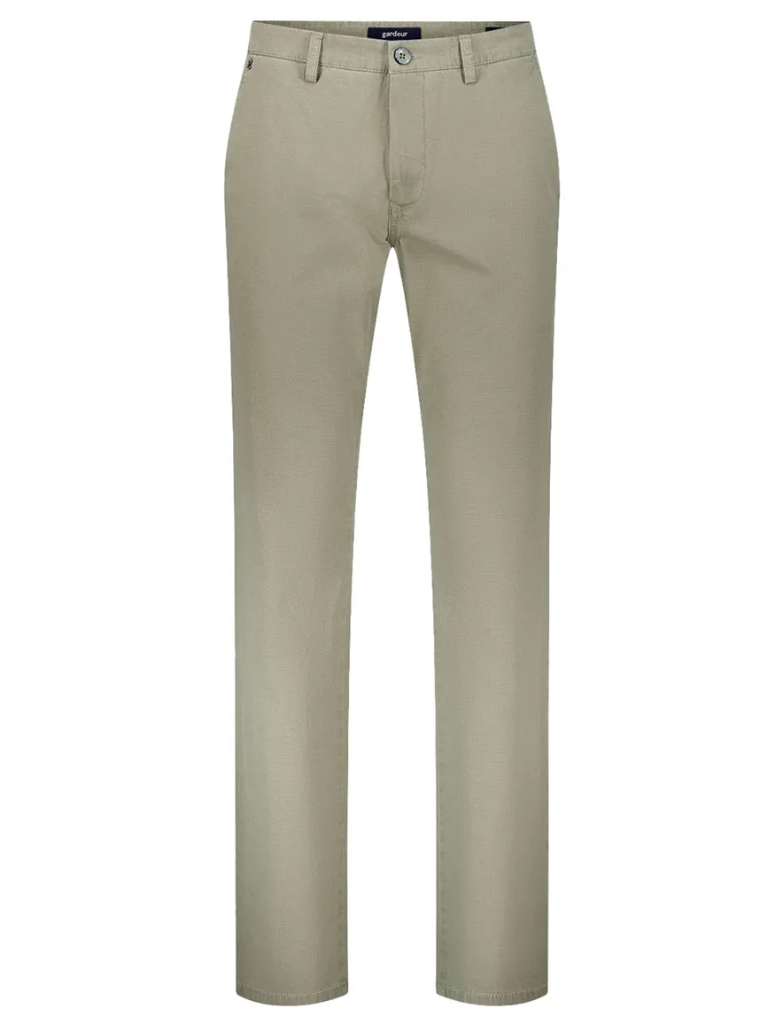 Gardeur broek 5 pocket groen