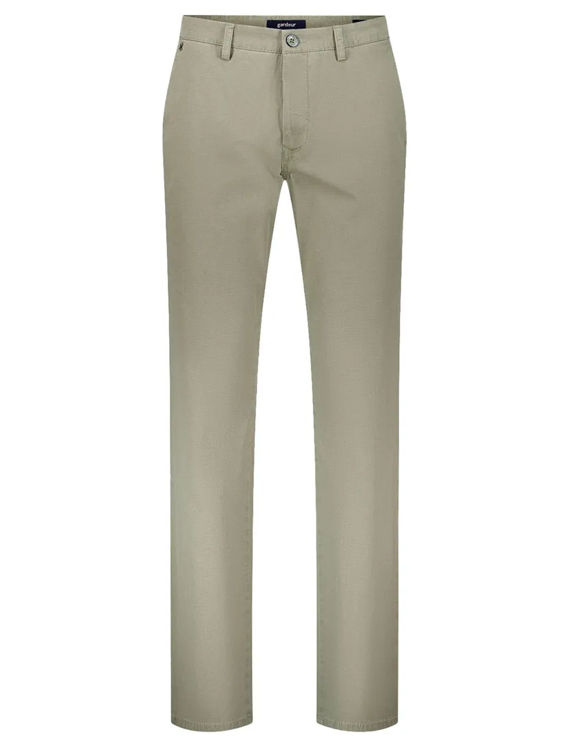 Pantalon flatfront Gardeur Benito groen normale fit