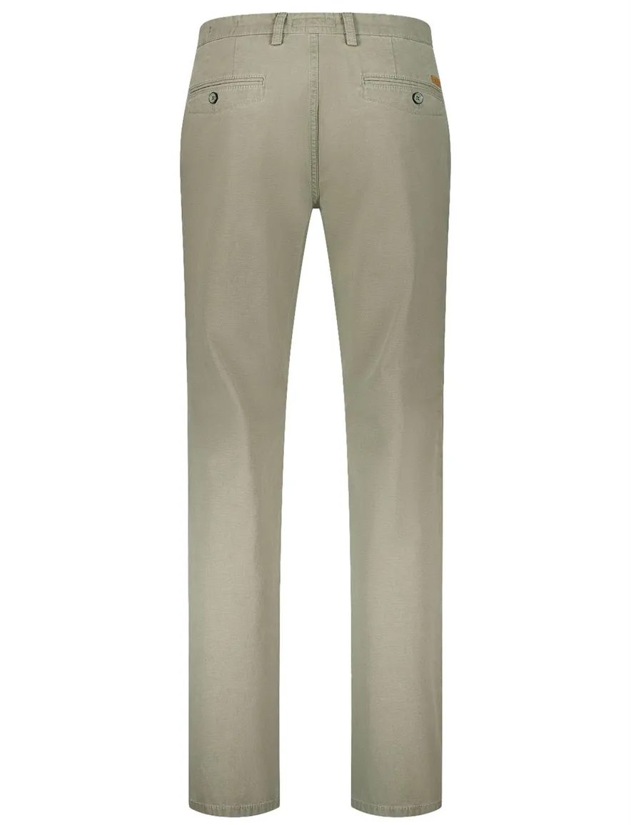 Groene pantalon flatfront model Gardeur Benito